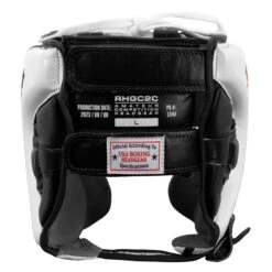 Rival Boxing Amateur Competition Headgear With Cheek Protect -Top Boxing Store RHGC2C BK WH 4