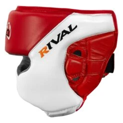 Rival Boxing Amateur Competition Headgear With Cheek Protect -Top Boxing Store RHGC2C RD WH 3