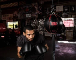 TITLE Boxing Retro Style Leather Double End Bag -Top Boxing Store RSLDEB BKRD