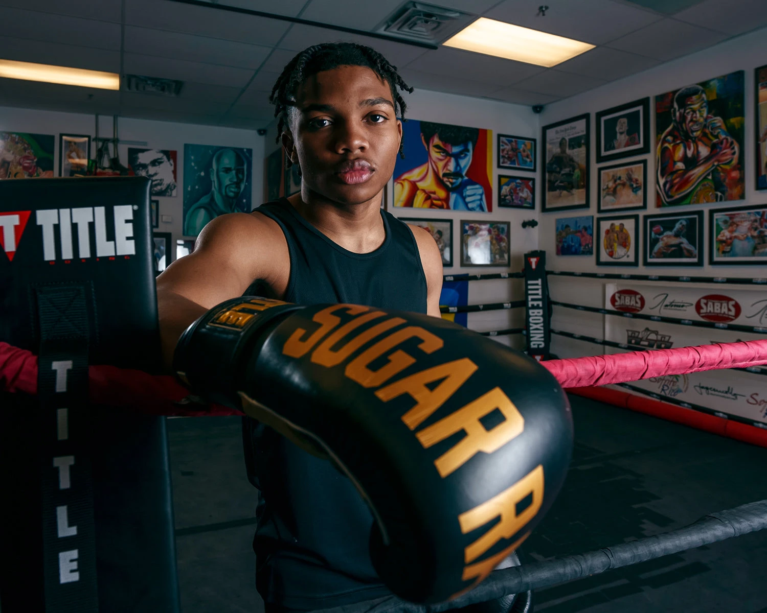 TITLE Boxing Sugar Ray Leonard Leather Bag Gloves 11 TITLE Boxing Sugar Ray Leonard Leather Bag Gloves - Image 11