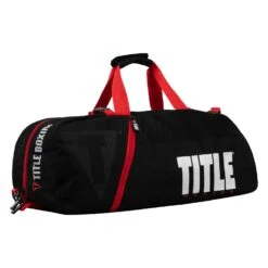 TITLE Boxing Champion Sport Bag/Backpack -Top Boxing Store TBAG46 BK RD 2