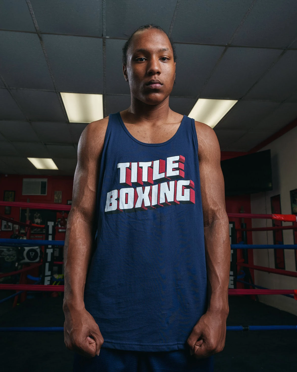TITLE Boxing Vintage Block Logo Tank 8 TITLE Boxing Vintage Block Logo Tank - Image 8