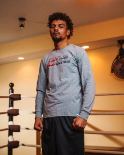 TITLE Boxing Split Label Performance Long Sleeve Tee 10 TITLE Boxing Split Label Performance Long Sleeve Tee -Top Boxing Store TBLS9GR 1