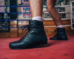 TITLE Boxing Old School Leather Boxing Shoes -Top Boxing Store TBS43BK 1 f16a3127 8933 40a4 b2e1 80dcadb7287b