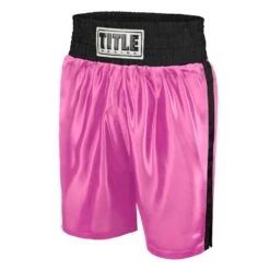 TITLE Boxing Edge Boxing Trunks -Top Boxing Store TBTC BK PK 1