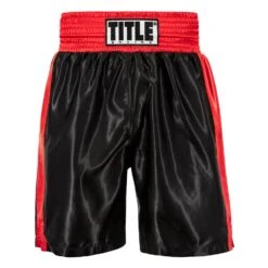 TITLE Boxing Edge Boxing Trunks 2.0 -Top Boxing Store TBTC2 BK RD 2