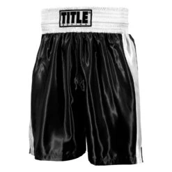 TITLE Boxing Edge Boxing Trunks -Top Boxing Store TBTC2 BK WH 1