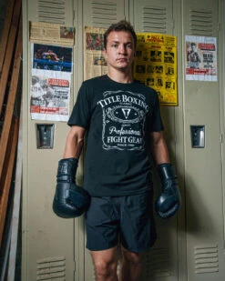 TITLE Boxing Jack Tee -Top Boxing Store TBTS190BK 1