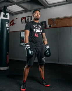 TITLE Boxing Beat Em To The Punch Tee -Top Boxing Store TBTS204BK 1