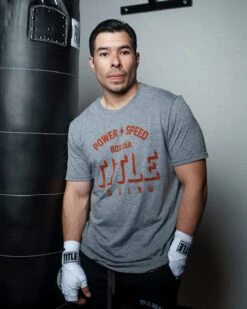 TITLE Boxing Power And Speed Tee 12 TITLE Boxing Power And Speed Tee -Top Boxing Store TBTS211GR 1