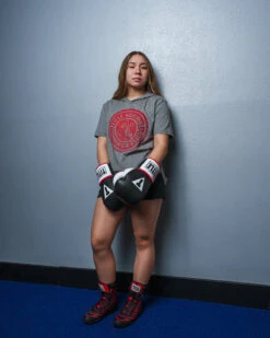 TITLE Boxing Women's Vintage Short Sleeve Hooded Tee -Top Boxing Store TBWTS213GR 1 7e23cdf5 da10 4819 b3a8 e37825d5a8eb