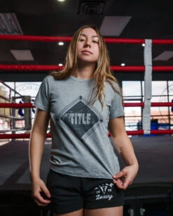 TITLE Boxing Women's Snapshot Tee -Top Boxing Store TBWTS219GR 1