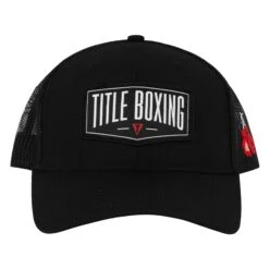 TITLE Boxing Banner Adjustable Mesh Snapback Cap -Top Boxing Store TCAP79 BK BK 2
