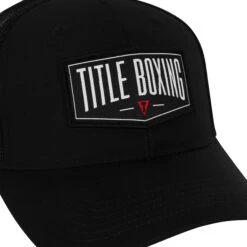 TITLE Boxing Banner Adjustable Mesh Snapback Cap -Top Boxing Store TCAP79 BK BK 3