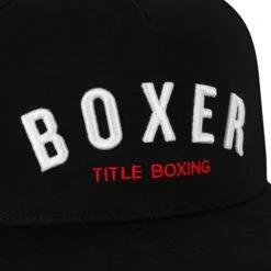 TITLE Boxing Boxer Flat Bill Snapback Cap -Top Boxing Store TCAP81 BK 3