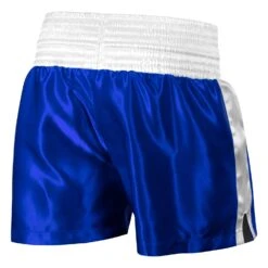 TITLE Boxing Professional Women’s Satin Striped Boxing Trunks -Top Boxing Store TPBTW2 BL WH 3