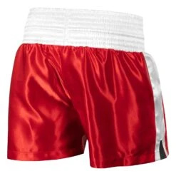TITLE Boxing Professional Women’s Satin Striped Boxing Trunks -Top Boxing Store TPBTW2 RD WH 3