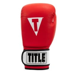 TITLE Premier Leather Super Bag Gloves 2.0 -Top Boxing Store TSBG2 RD WH 003