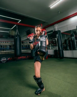 TITLE Boxing Vinyl Shin-Instep Guards 2.0 -Top Boxing Store TSIG2BK 2