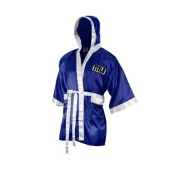 TITLE Boxing Fingertip Robe -Top Boxing Store TSRF BL WH 2