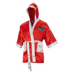 TITLE Boxing Fingertip Robe -Top Boxing Store TSRF2 RD WH 2