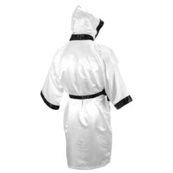 TITLE Boxing Full Length Robe -Top Boxing Store TSRFL WH BK 3