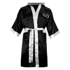 TITLE Boxing Pro Full Length Robe 3.0 -Top Boxing Store TSRFL3 BK WH 1
