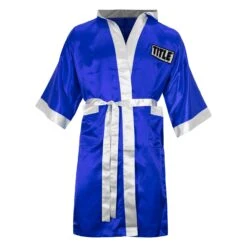 TITLE Boxing Pro Full Length Robe 3.0 -Top Boxing Store TSRFL3 BL WH 1