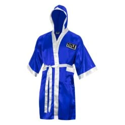 TITLE Boxing Pro Full Length Robe 3.0 -Top Boxing Store TSRFL3 BL WH 2