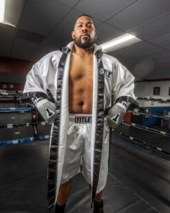 TITLE Boxing Full Length Robe -Top Boxing Store TSRFLWHBK