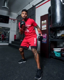 TITLE Boxing Dual Stripe Sweat Shorts -Top Boxing Store TTSV4RDBK 1