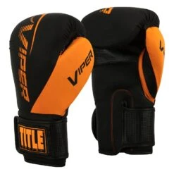 Viper By TITLE Boxing Strike Bag Gloves 2.0 -Top Boxing Store VSBG2 BK OR 02