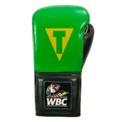 WBC By TITLE Boxing Sparring Gloves -Top Boxing Store WBCSG GN BK 03