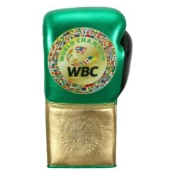 WBC By TITLE Boxing Green Belt Sparring Gloves -Top Boxing Store WGBSG GN GD BK 3