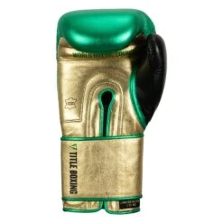 WBC By TITLE Boxing Green Belt Training Gloves 1.0 -Top Boxing Store WGBTG GN GD BK 4