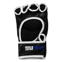 TITLE MMA Command Pro Fight Gloves -Top Boxing Store XMCPFG BL WH 004