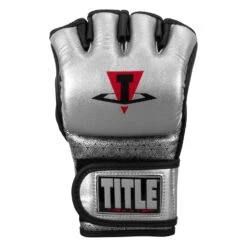 TITLE MMA Menace Metallic Training Gloves -Top Boxing Store XMMTG SV BK 003