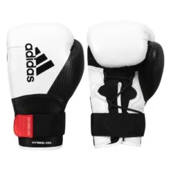 Adidas Hybrid 250 Training Gloves -Top Boxing Store adih250tg wh bk 1 1
