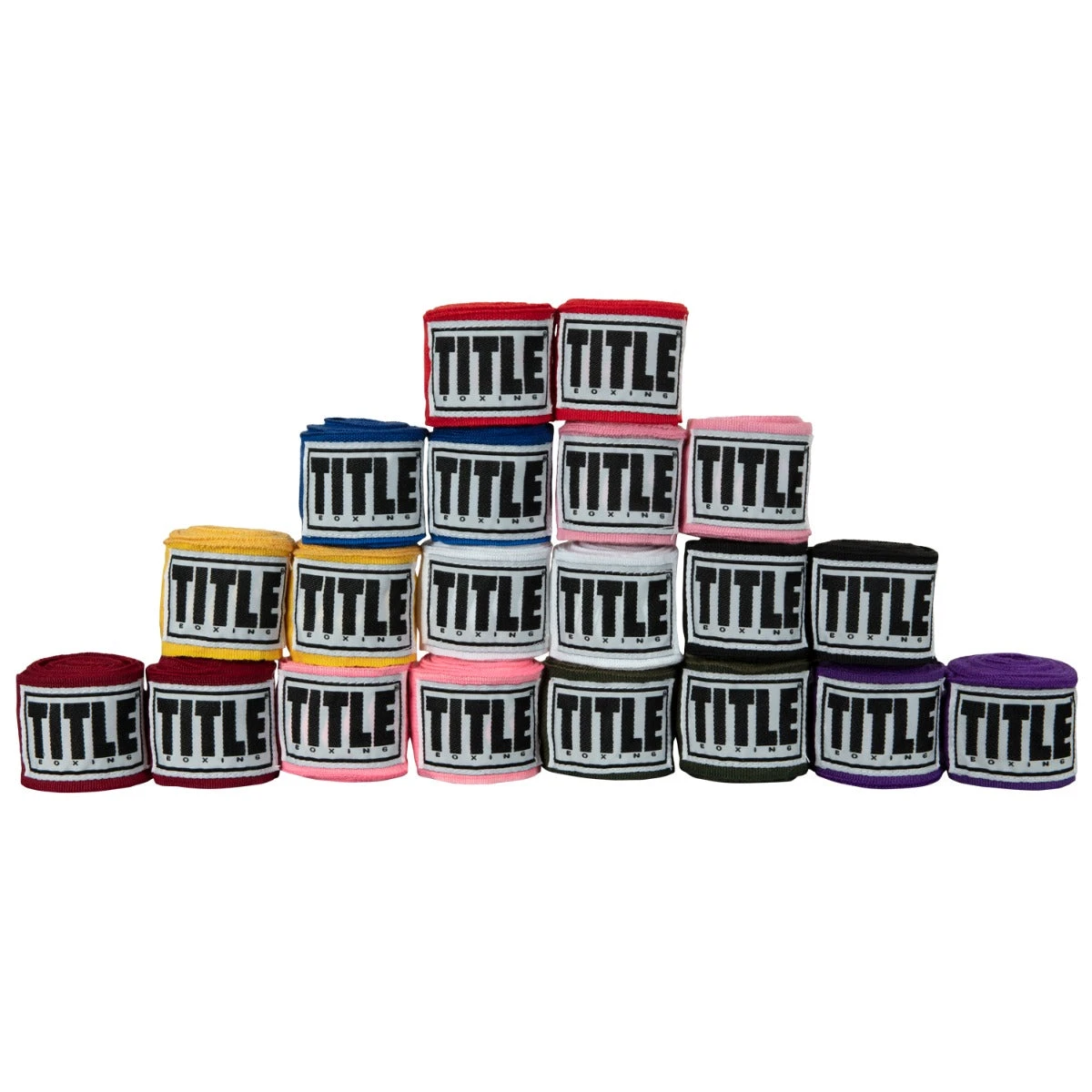 TITLE Boxing Advanced Semi-Elastic 110” Assorted Hand Wraps (10 Pair) 1 TITLE Boxing Advanced Semi-Elastic 110” Assorted Hand Wraps (10 Pair)