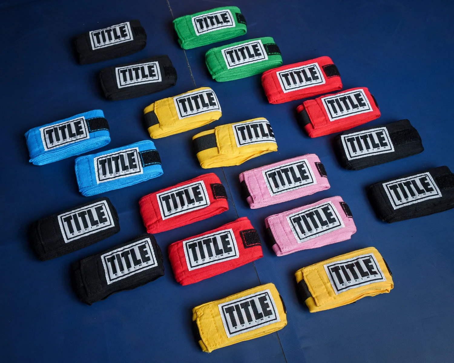 TITLE Boxing Advanced Semi-Elastic 110” Assorted Hand Wraps (10 Pair) 3 TITLE Boxing Advanced Semi-Elastic 110” Assorted Hand Wraps (10 Pair) - Image 3