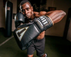 TITLE Boxeo Mexican Leather Lace Training Gloves Quatro -Top Boxing Store batgl4 bk 2 1