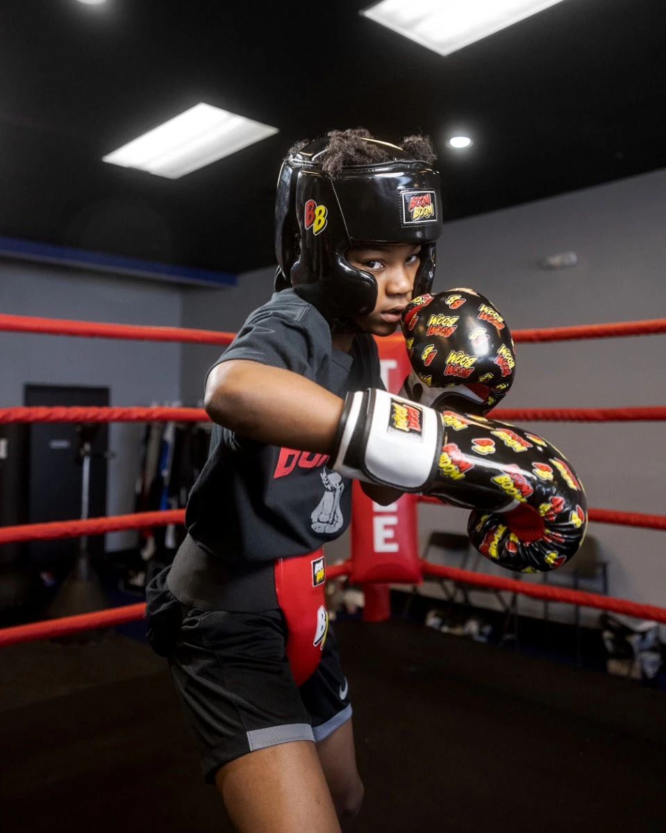 BOOM BOOM Boxing Commander Youth Headgear 2 BOOM BOOM Boxing Commander Youth Headgear - Image 2