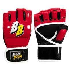 BOOM BOOM Boxing Bomber Youth MMA Gloves -Top Boxing Store bbmmgy rd bk wh 01