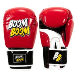 BOOM BOOM Boxing Striker Youth Boxing Gloves -Top Boxing Store bbsbgy2 rd bk 001