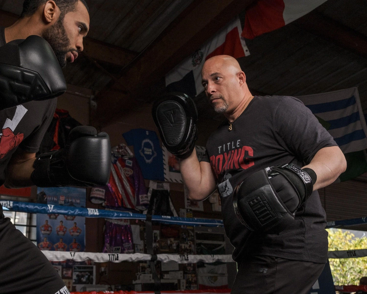 TITLE Black Blast Punch Mitts 2 TITLE Black Blast Punch Mitts - Image 2