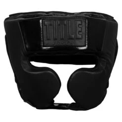 TITLE Black Training Headgear -Top Boxing Store bkthg bk 2