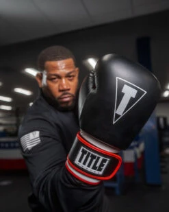 TITLE Boxing Leather Big League Bag Gloves -Top Boxing Store blbg2 bk rd wh 1 2