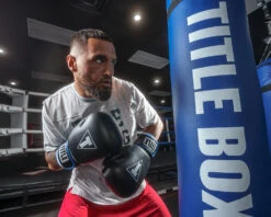 TITLE Boxing Leather Big League Training Gloves 16 TITLE Boxing Leather Big League Training Gloves -Top Boxing Store bltg2 bk bl wh 2 1