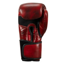 TITLE Boxing Blood Red Leather Training Gloves -Top Boxing Store brtg rd 004