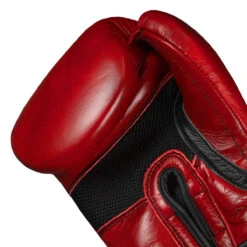 TITLE Boxing Blood Red Leather Training Gloves -Top Boxing Store brtg rd 005
